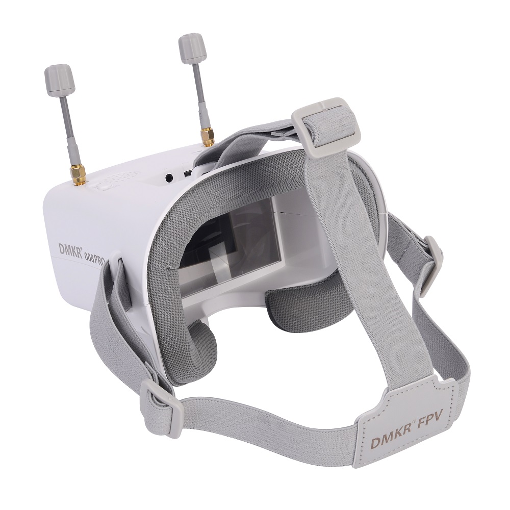Original 008D PRO White FPV Go - Drone Racing Goggles ulasan dan harga