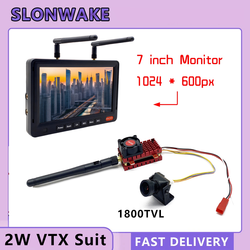 SLONWAKE 5.8G 2W VTX FPV 1800T - Drone Racing Camera ulasan dan harga