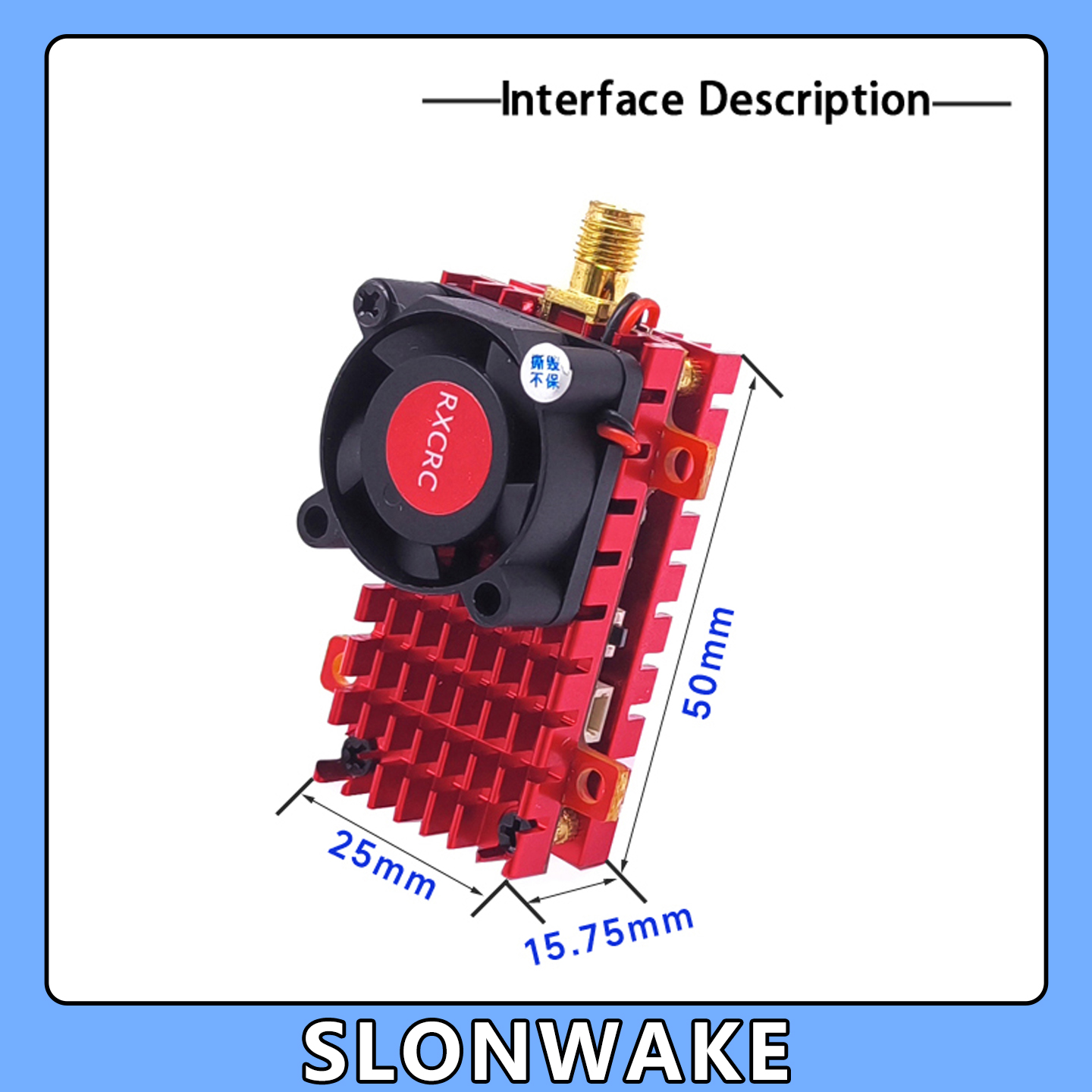 SLONWAKE 5.8G 2W VTX FPV 1800T - Drone Racing Camera ulasan dan harga