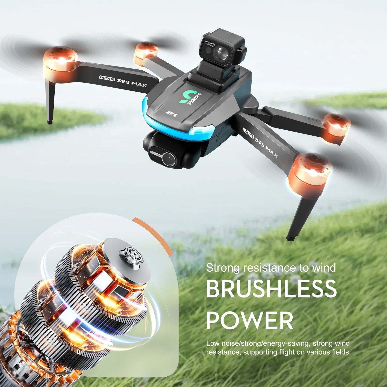 NEW S9S MAX MINI Drone 4K 2-Ax - Drone Racing Camera ulasan dan harga