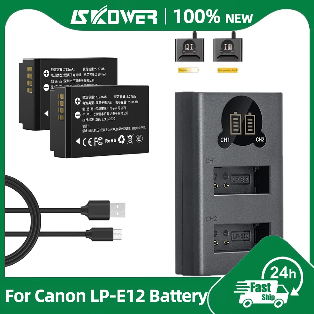 New LP-E12 Camera Battery for  - Canon Camera Eos M50 Mark Ii ulasan dan harga