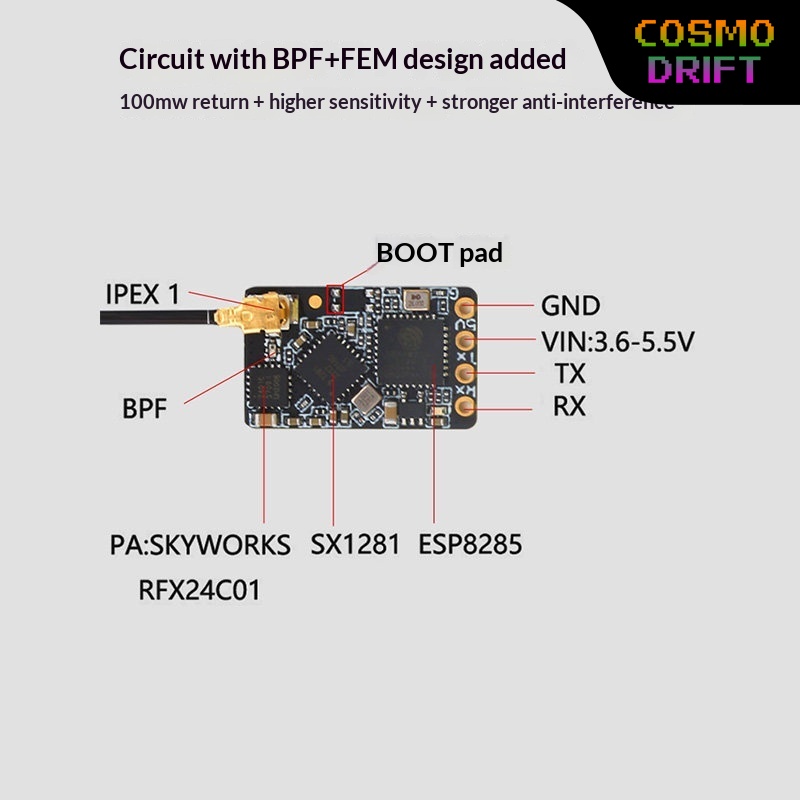 Hot BAYCK Expresslrs Elrs Rece - Drone Racing Transmitter ulasan dan harga