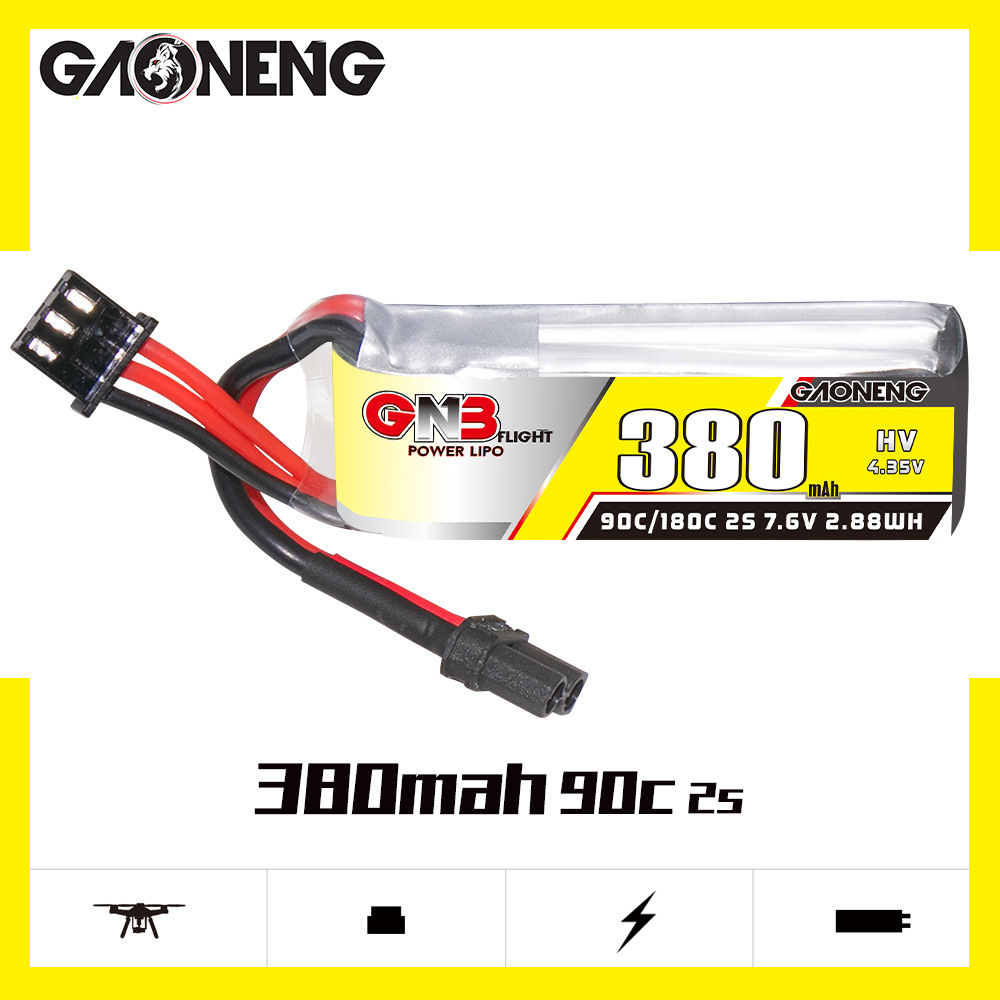 GNB 2S 7.6V 380mAh 90C/180C Li - Drone Racing Battery ulasan dan harga
