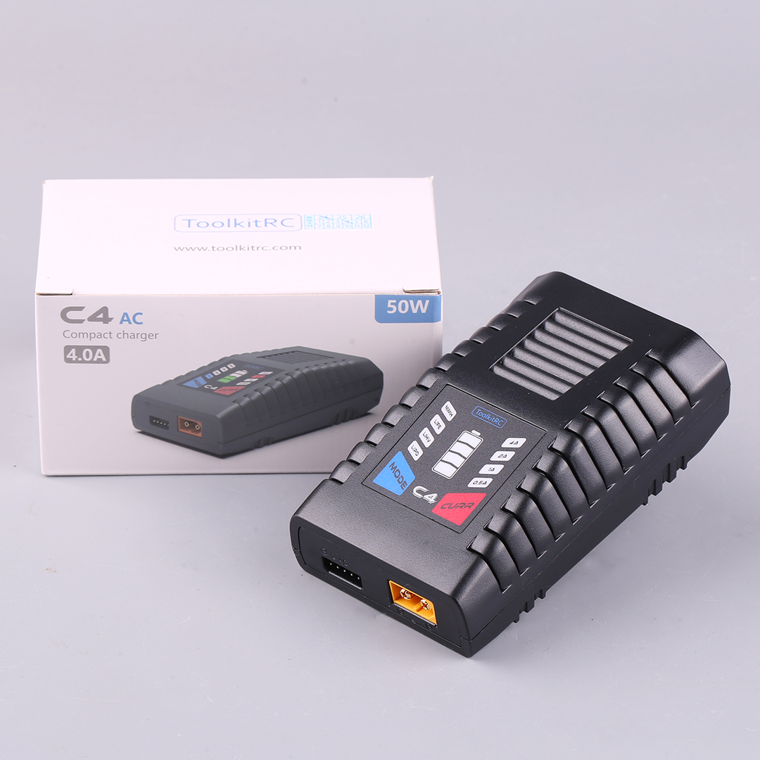 ToolkitRC C4 50W 5A AC Charger - Drone Racing Charger ulasan dan harga