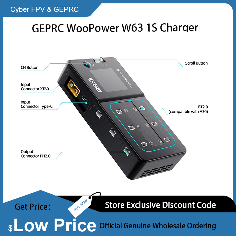 GEPRC WooPower W63 1S Charger  - Drone Racing Charger ulasan dan harga