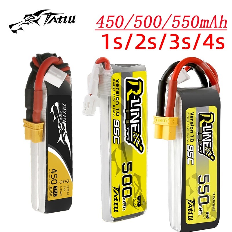 3Pcs NEW TATTU 450/500/550mAh  - Drone Racing Battery ulasan dan harga