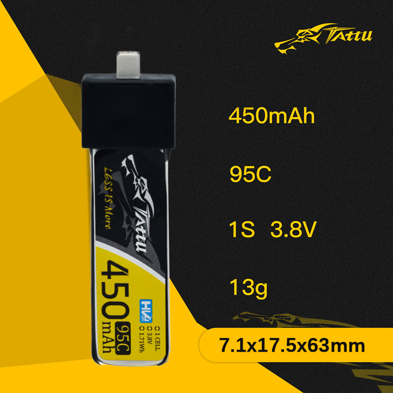 3Pcs NEW TATTU 450/500/550mAh  - Drone Racing Battery ulasan dan harga