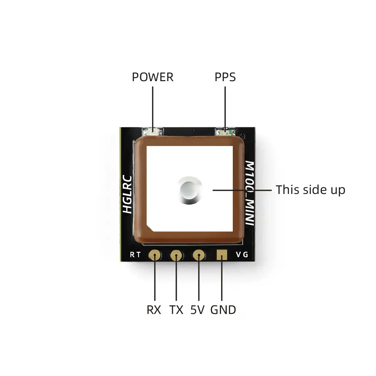 HGLRC M100 Mini GPS Module M10 - Drone Racing Antenna ulasan dan harga