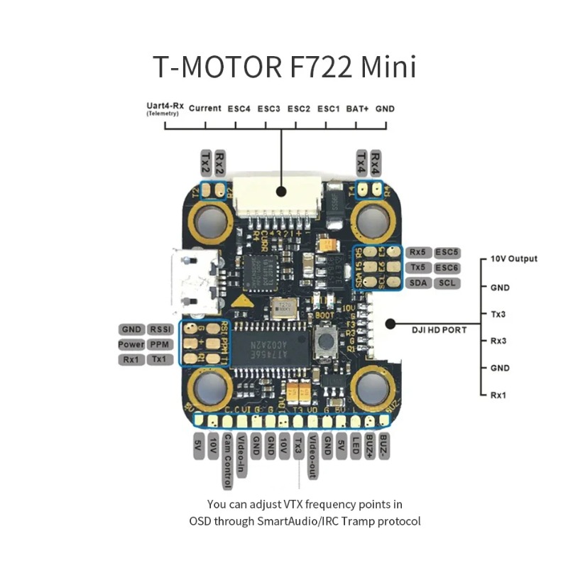 T-Motor MINI F7 FC & F45A 4in1 - Betaflight Fc F7 ulasan dan harga