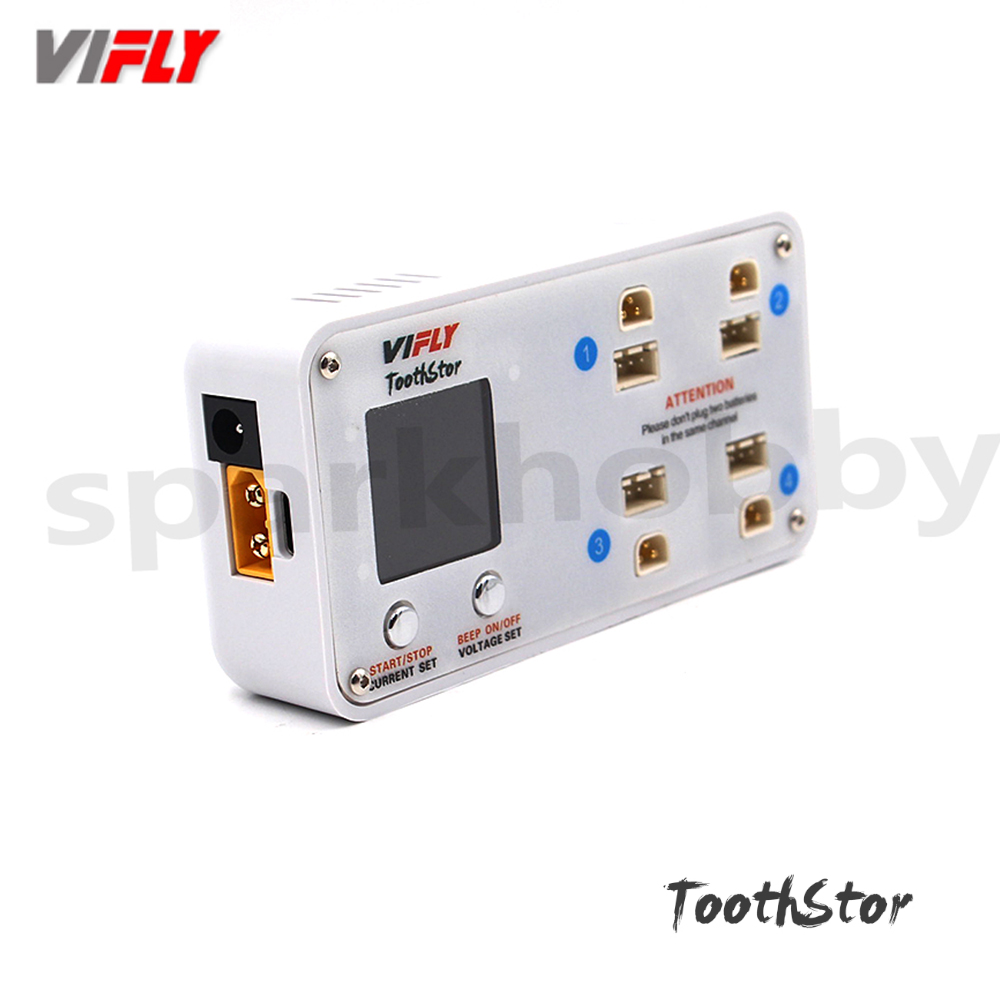 VIFLY ToothStor 4 Port 2S Bala - Drone Racing Charger ulasan dan harga